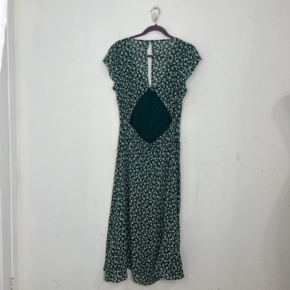 Reformation Green Floral Midi Dress - Picture 7 of 9